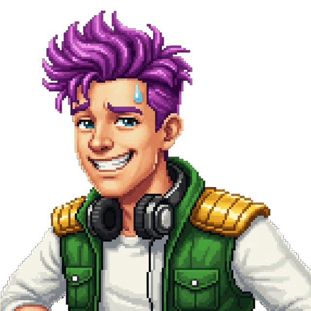 Alex looking embarrassed